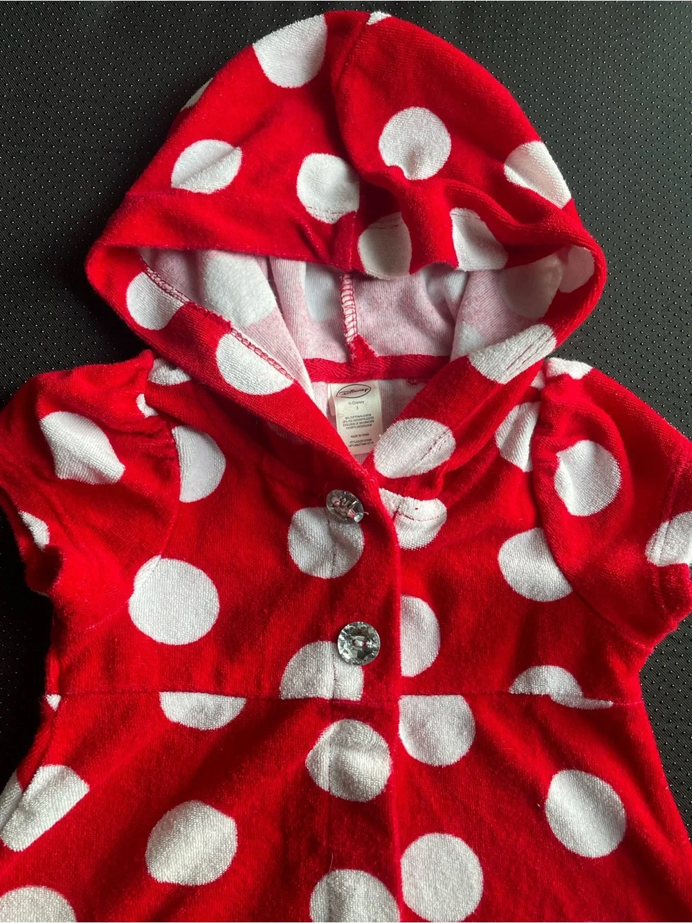 Disney Red and White Polka Dot Minnie Hooded Dress